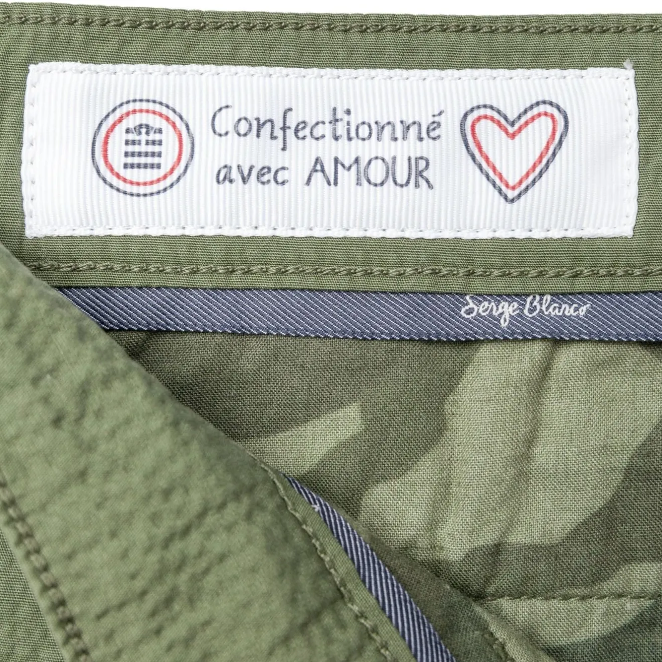 Pantalons>SERGE BLANCO Chinese 707 military CURRY