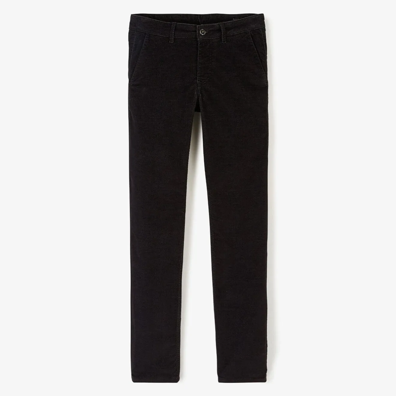 Pantalons>SERGE BLANCO Chino 702 comfort in black velvet MASTIC