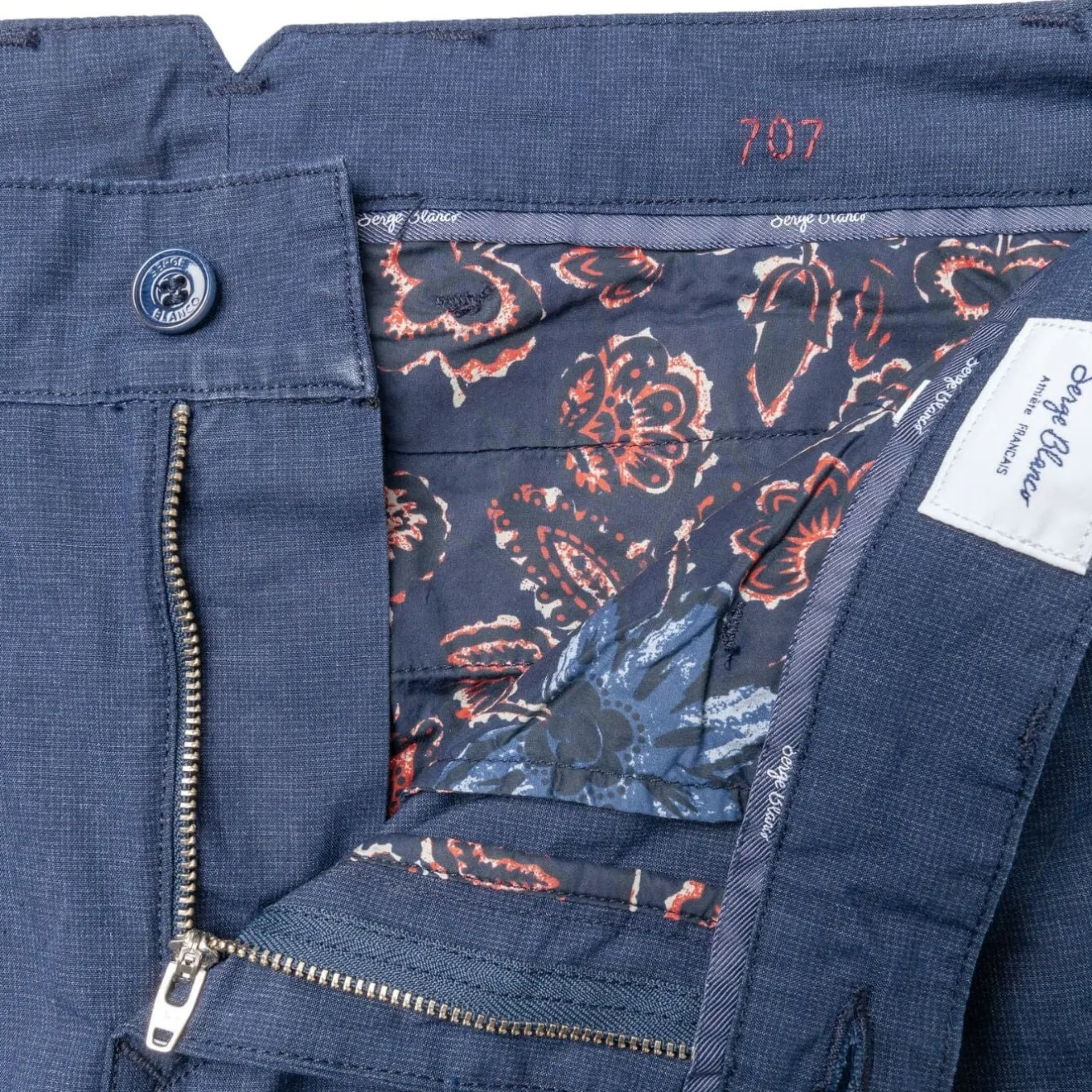 Pantalons>SERGE BLANCO Chino 707 indigo NOISETTE