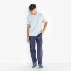 Pantalons|Tel Père, Tel Fils>SERGE BLANCO Chino 750 Peter tapered elasticated midnight blue CIEL