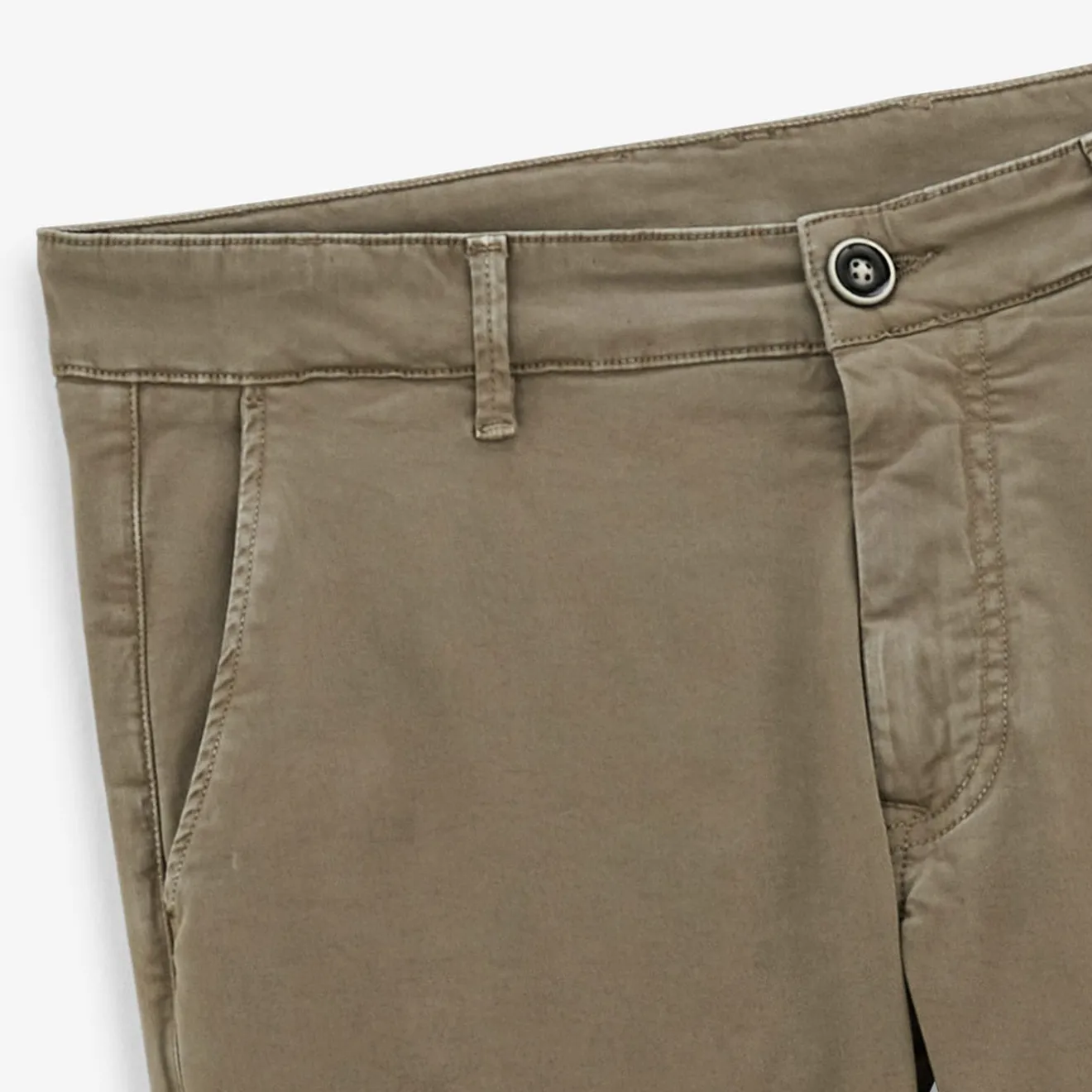 Pantalons>SERGE BLANCO Chino 702 straight cut khaki military green TECK