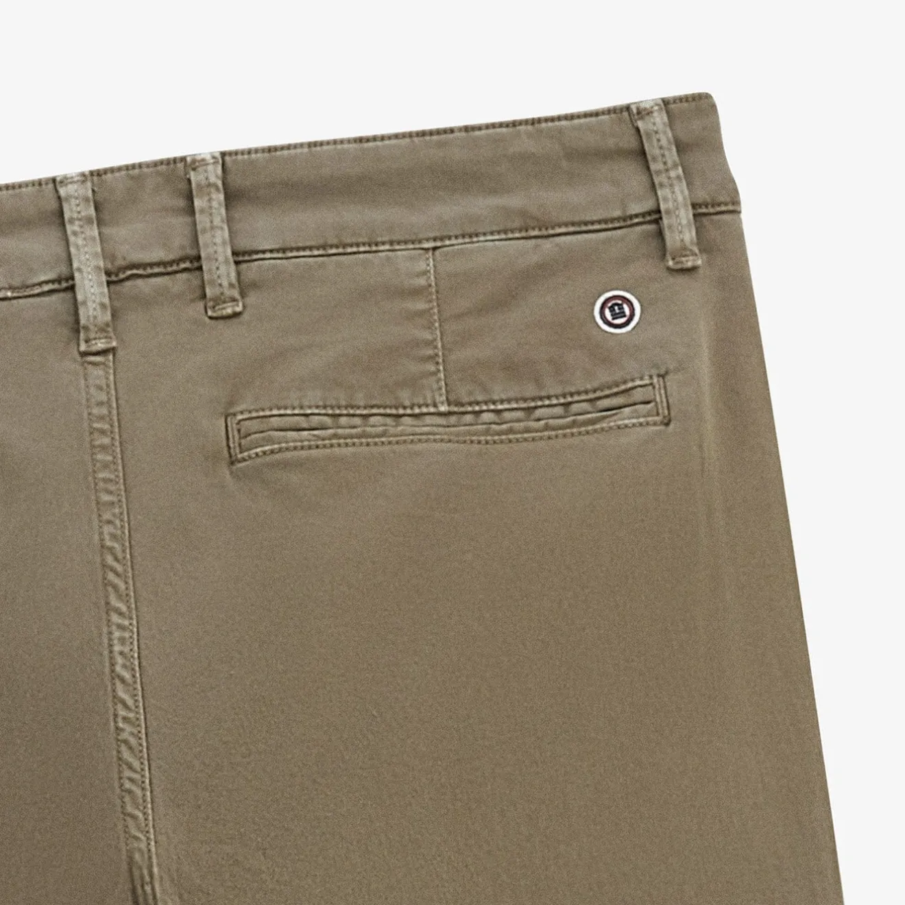 Pantalons>SERGE BLANCO Chino 702 straight cut khaki military green TECK