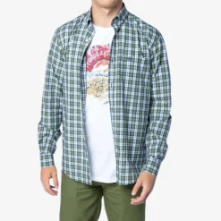 Chemises>SERGE BLANCO Clan Check Shirt - Slim Fit BORDEAUX