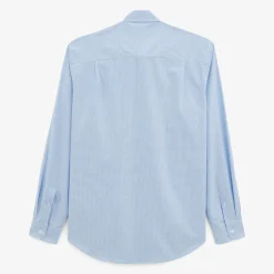 Chemises>SERGE BLANCO Clement blue gingham check shirt TECK