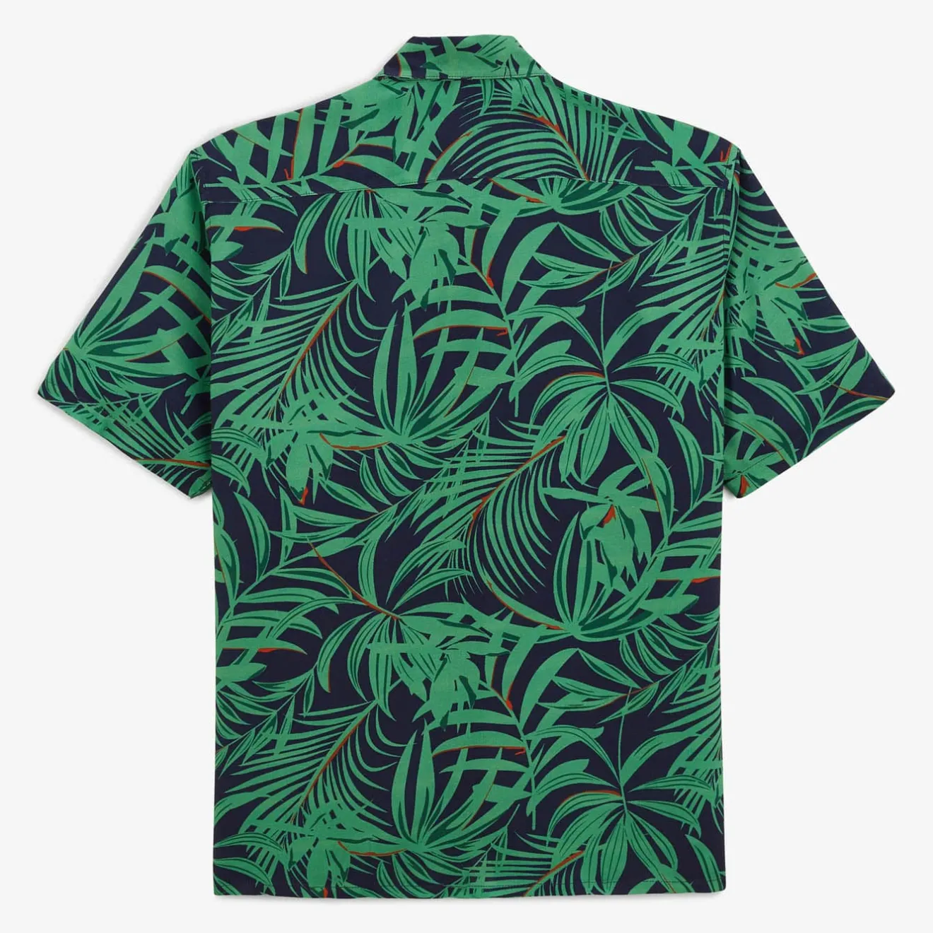 Ligne Play|Chemises>SERGE BLANCO Clovis shirt with mint green foliage pattern ANTHRACITE