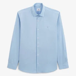 Chemises>SERGE BLANCO Comfort sky poplin shirt BLANC