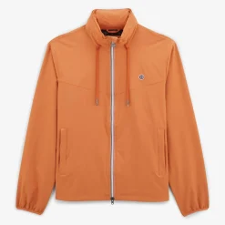 Ligne Play|Manteaux & Vestes>SERGE BLANCO Coral orange waterproof Storm jacket OFF WHITE