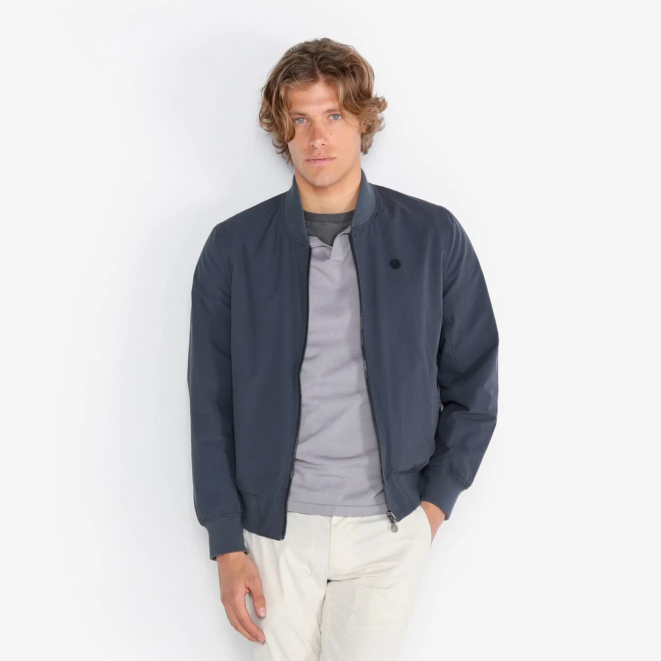 Manteaux & Vestes>SERGE BLANCO Danielo reversible blue and military bomber dark navy