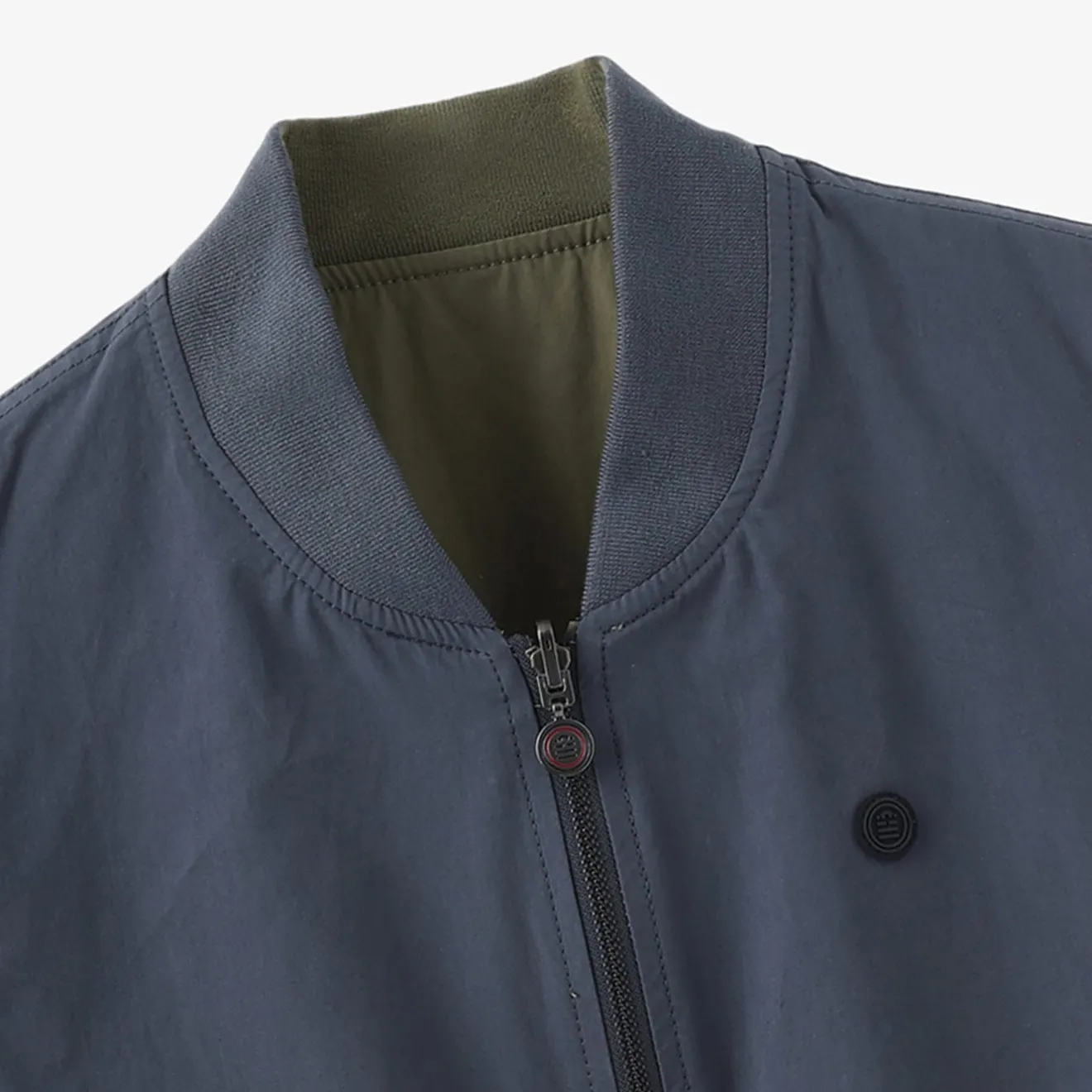 Manteaux & Vestes>SERGE BLANCO Danielo reversible blue and military bomber dark navy