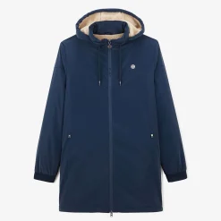 Manteaux Et Vestes>SERGE BLANCO Dark blue Cap Finistère long parka KAKI CLAIR