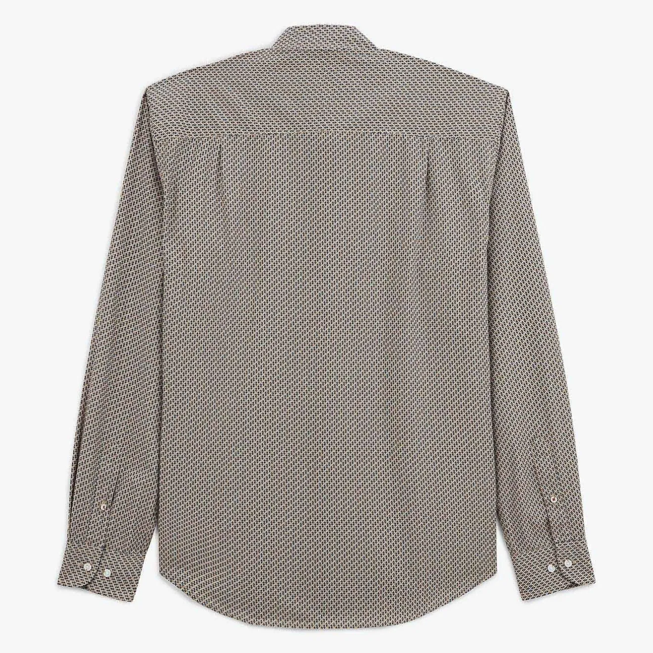 Chemises>SERGE BLANCO Dark blue geometric print shirt dark navy