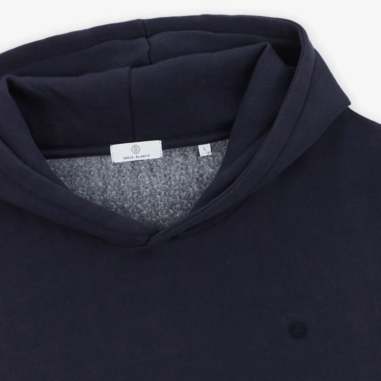 Sweats>SERGE BLANCO Dark blue Stephane hoodie YUZU