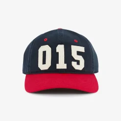 Casquettes Et Bobs>SERGE BLANCO Dark blue two-tone canvas cap BLEUNUIT