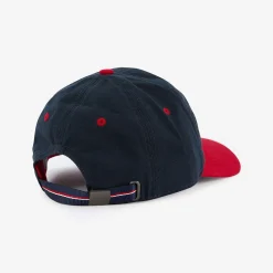 Casquettes Et Bobs>SERGE BLANCO Dark blue two-tone canvas cap BLEUNUIT