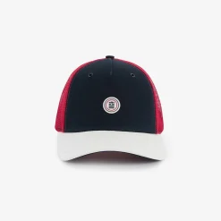 Casquettes Et Bobs>SERGE BLANCO Dark blue two-tone mesh trucker cap MARINE