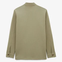 Manteaux Et Vestes>SERGE BLANCO Dave light khaki green fleece jacket ANTHRACITE
