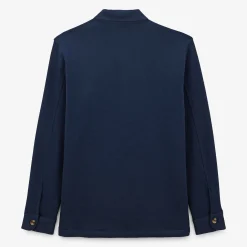 Manteaux Et Vestes>SERGE BLANCO Dave Navy Fleece Jacket dark navy
