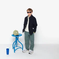 Doudounes Et Vestes>SERGE BLANCO Dereck junior dark blue jacket MILITAIRE