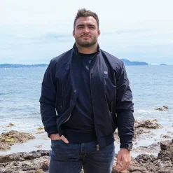 Rugby Club Toulonnais|Manteaux & Vestes>SERGE BLANCO Florent Rugby Club Toulonnais black jacket NOIR