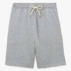 Shorts & Bermudas>SERGE BLANCO Grey fleece shorts NOIR