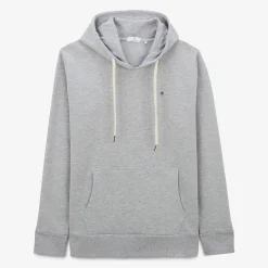 Sweats>SERGE BLANCO hoodie with drawstrings GREY