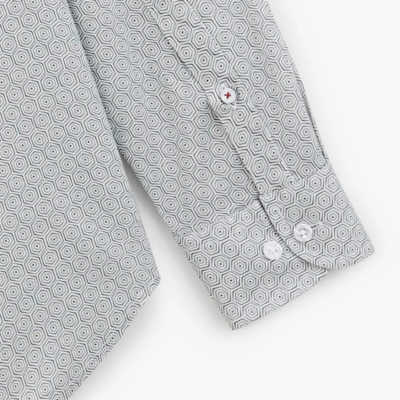 Chemises>SERGE BLANCO Indigo blue printed shirt ROSE