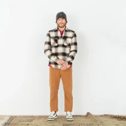 Pantalons>SERGE BLANCO Jean 331 velvet tapered fit fawn dark navy