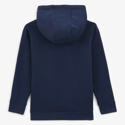 Sweats>SERGE BLANCO Junior Dark Blue Brushed Fleece Hoodie CIEL
