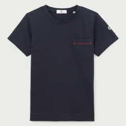 T-shirts>SERGE BLANCO Junior dark blue jersey t-shirt MILITAIRE
