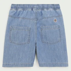 Vêtements>SERGE BLANCO Junior denim elastic waist Bermuda shorts MILITAIRE