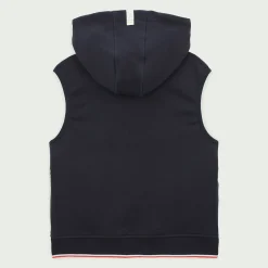 Vêtements>SERGE BLANCO Junior Navy Blue Hooded Quilted Fleece Puffer Jacket DENIM