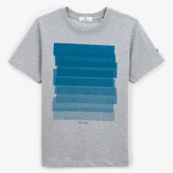 Vêtements|T-shirts>SERGE BLANCO Junior Terry T-shirt in heather grey MARINE