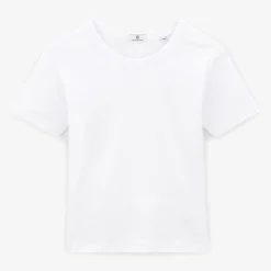 T-shirts>SERGE BLANCO Junior white jersey t-shirt dark navy
