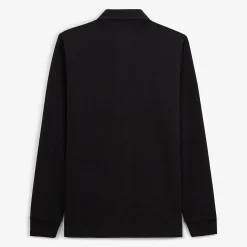 Polos>SERGE BLANCO Laurel black rugby jersey dark navy