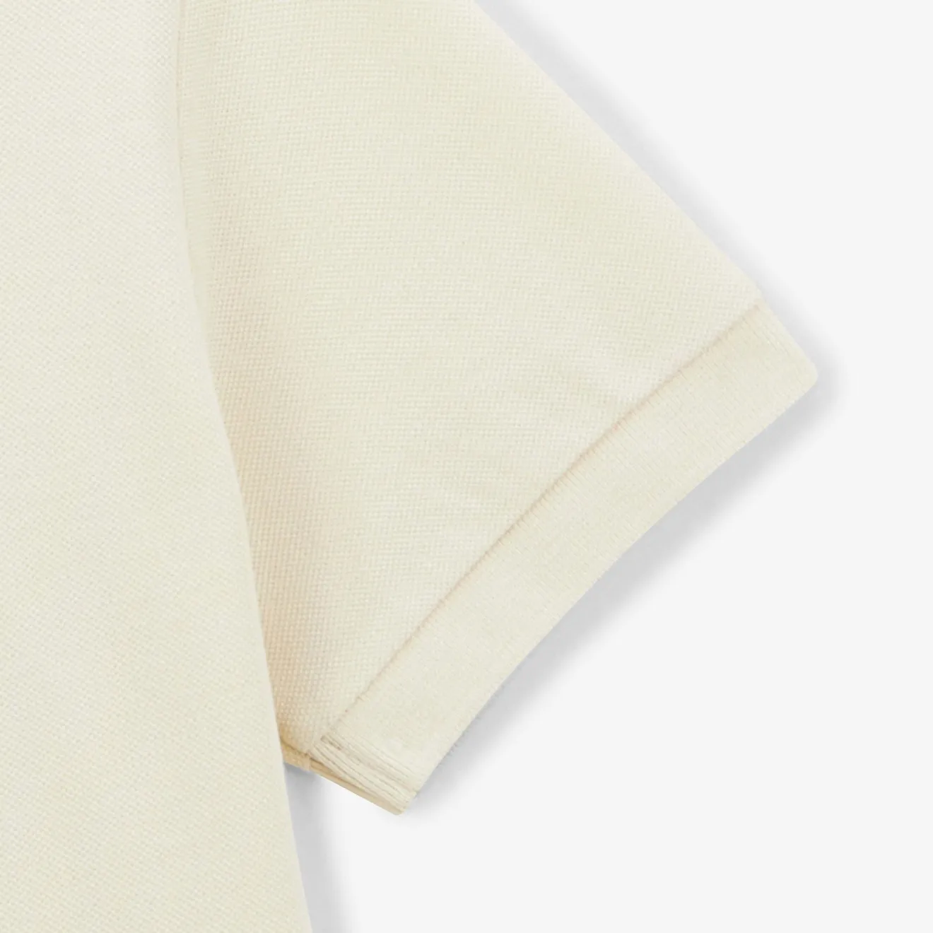 Polos|Tel Père, Tel Fils>SERGE BLANCO Laxton junior pique polo shirt, latte white dark navy