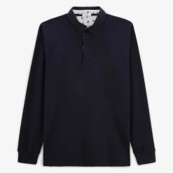 Maillots De Rugby|Polos>SERGE BLANCO Loevan long-sleeved rugby jersey in dark navy jersey CIEL