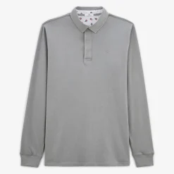 Maillots De Rugby|Polos>SERGE BLANCO Loevan long-sleeved rugby jersey in slate gray jersey dark navy