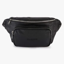 Maroquinerie|London>SERGE BLANCO London black leather bum bag MARINE