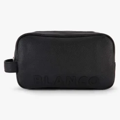 London|Trousses De Toilette>SERGE BLANCO London black leather toiletry bag NOIR