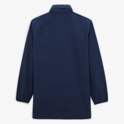 Ligne Play|Manteaux & Vestes>SERGE BLANCO Long waterproof Storm jacket in blue DENIM