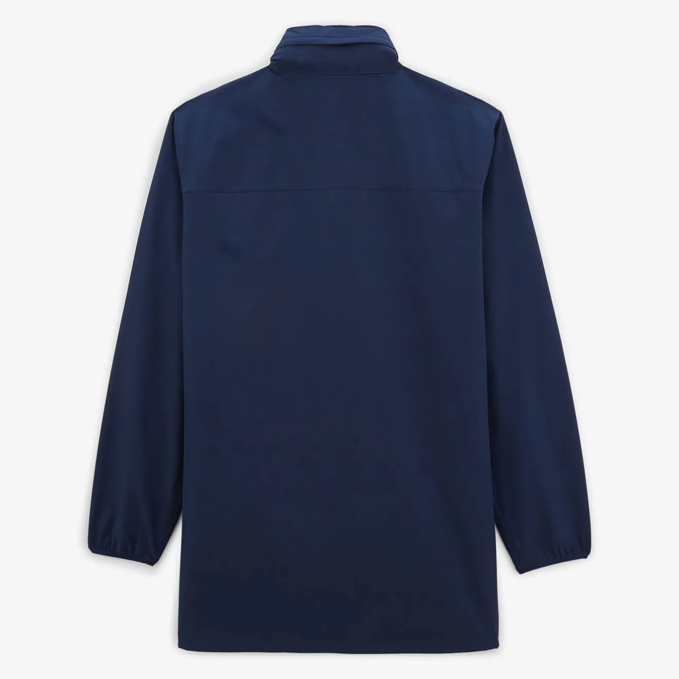 Ligne Play|Manteaux & Vestes>SERGE BLANCO Long waterproof Storm jacket in blue DENIM