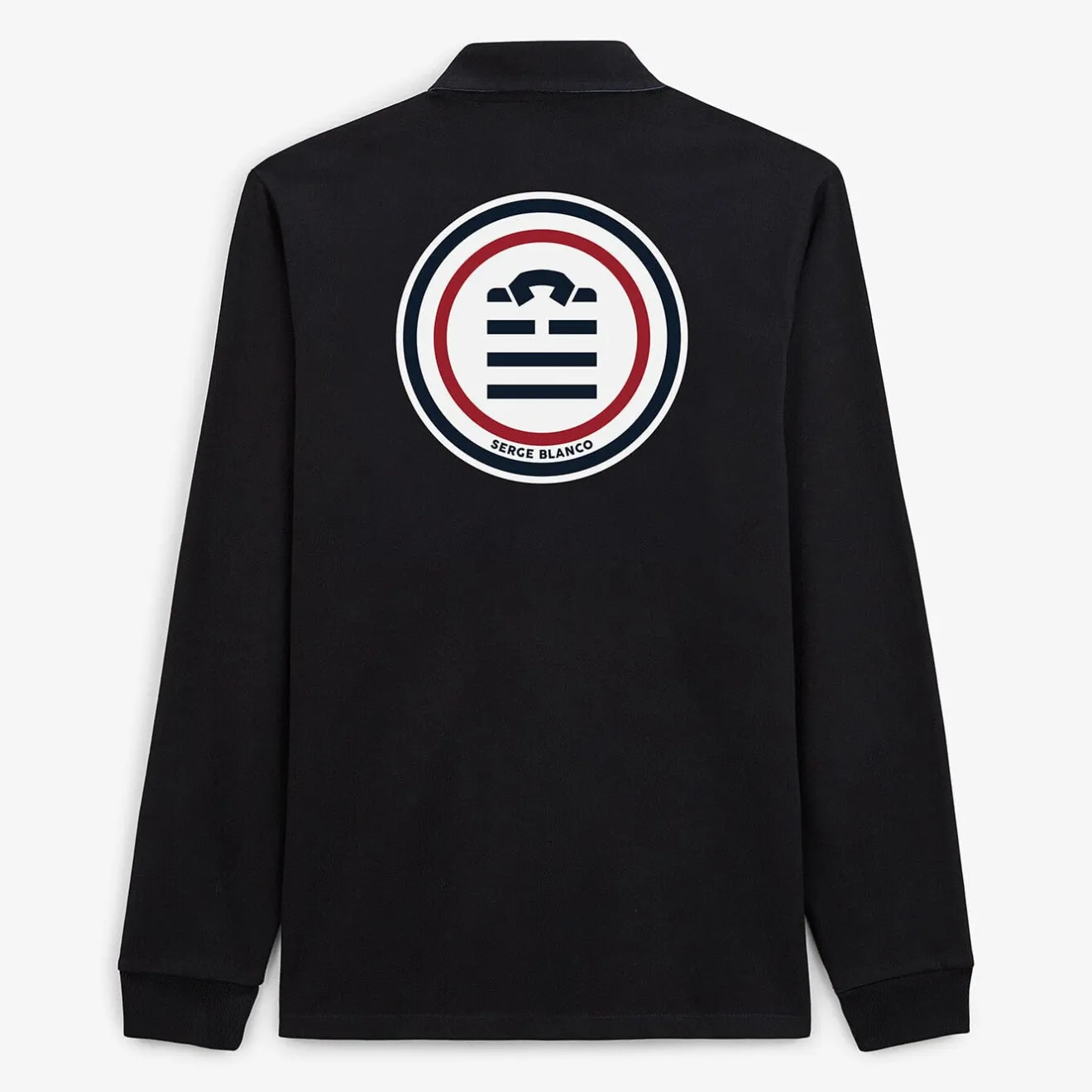 Maillots De Rugby|Polos>SERGE BLANCO Lony black rugby jersey BLANC