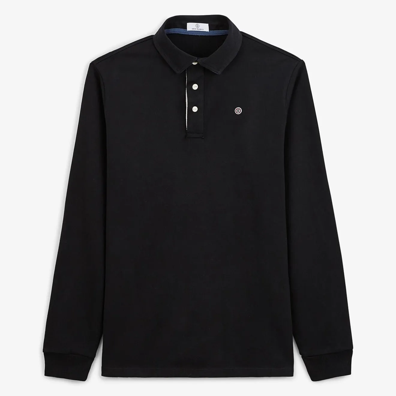 Maillots De Rugby|Polos>SERGE BLANCO Lony black rugby jersey BLANC