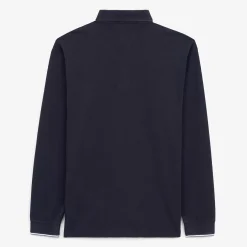 Maillots De Rugby|Polos>SERGE BLANCO Loris dark blue long-sleeved rugby jersey TECK