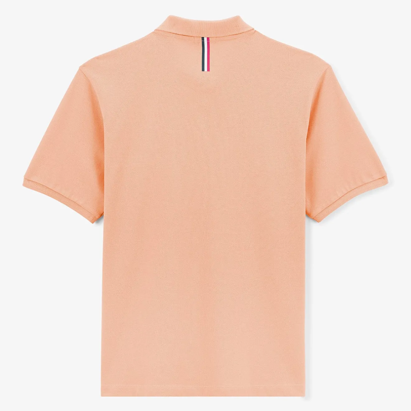 Polos|L'élégant>SERGE BLANCO Lucas skin pink short-sleeved pique polo shirt AMANDE