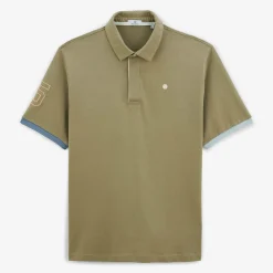 Maillots De Rugby|Polos>SERGE BLANCO Luis short-sleeved teak green rugby jersey DENIM