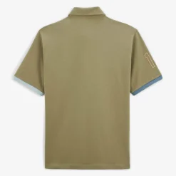 Maillots De Rugby|Polos>SERGE BLANCO Luis short-sleeved teak green rugby jersey DENIM