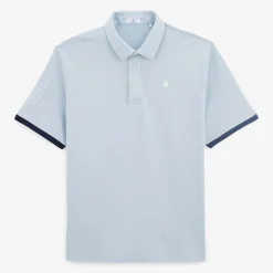 Maillots De Rugby|Polos>SERGE BLANCO Luis sky blue short-sleeved rugby jersey CIEL