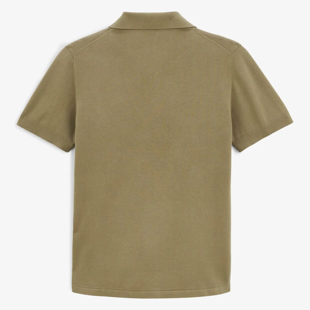 Pulls|L'élégant>SERGE BLANCO Marvin teak green polo collar sweater DARK NAVY