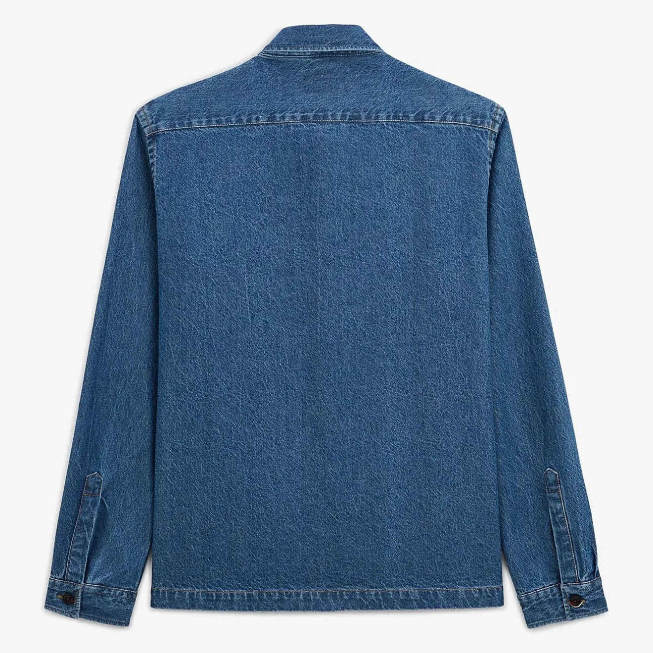 Surchemises>SERGE BLANCO Men's Denim Overshirt | MILITAIRE